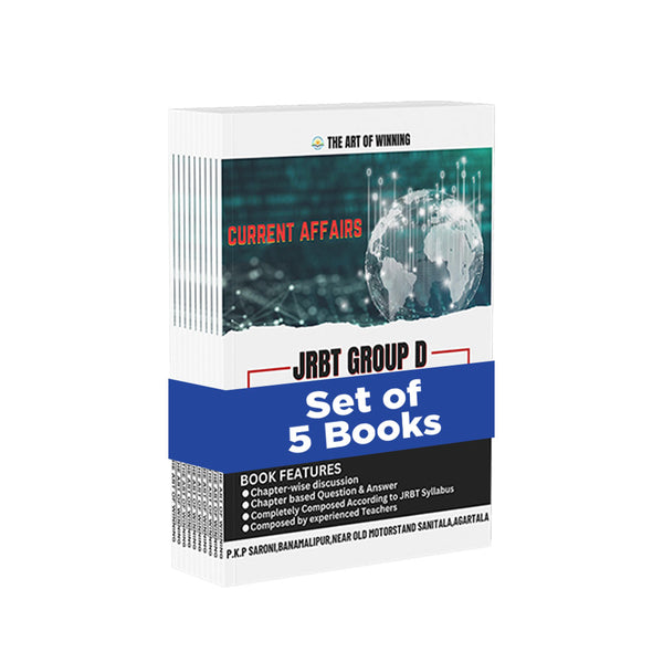 Study Materials for JRBT Group - D (Set of 5 Books) | The Art of Winning